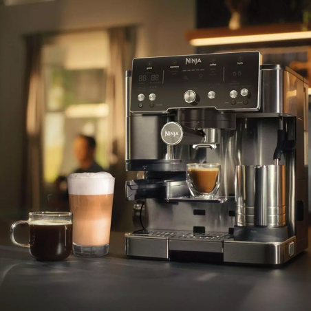 Machine à expresso avec broyeur Luxe Essential 1650W 2L Noir/Inox - NINJA - ES501EU