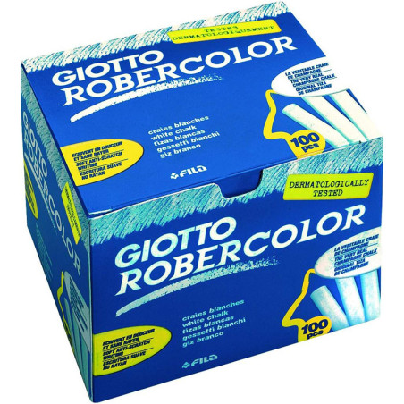 Boîte de 100 craies Robercolor blanc