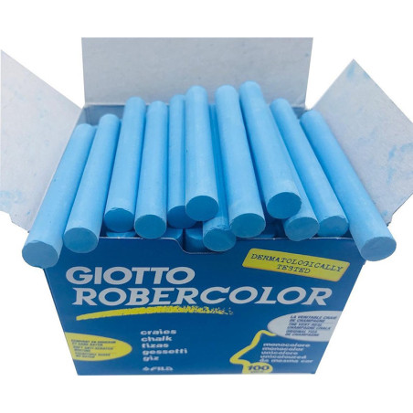 Boîte de 100 craies Robercolor bleu