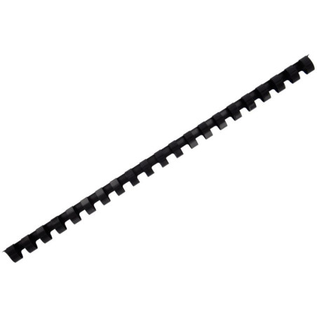 Boîte de 100 reliures plastiques couleur Ø 12mm Noir - 559852