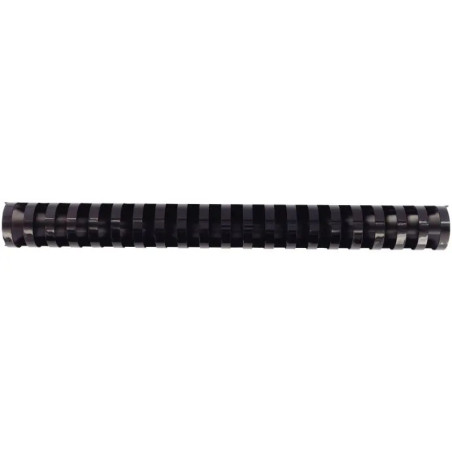 Boîte de 50 reliures plastiques couleur Ø 28mm Noir - 661843