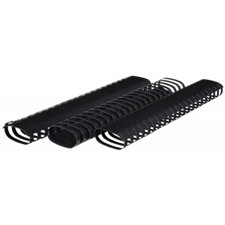 Boite de 50 anneaux reliure/peignes à relier 21 boucles standard A4 D38mm Noir - 704426
