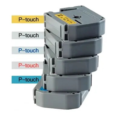 Blister de 1 recharge de ruban 12mm MK Noir/Blanc - BROTHER - 448229