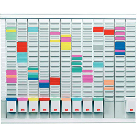 Paquet de 100 fiche planning indice 2 rouge