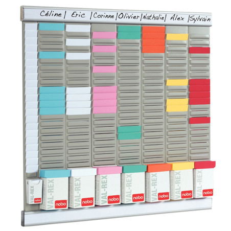 Paquet de 100 fiche planning indice 2 rouge