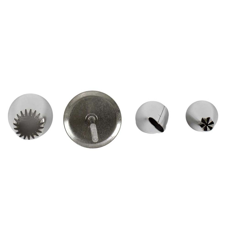 Coffret pâtisserie 52 douilles inox + 3 accessoires de décoration