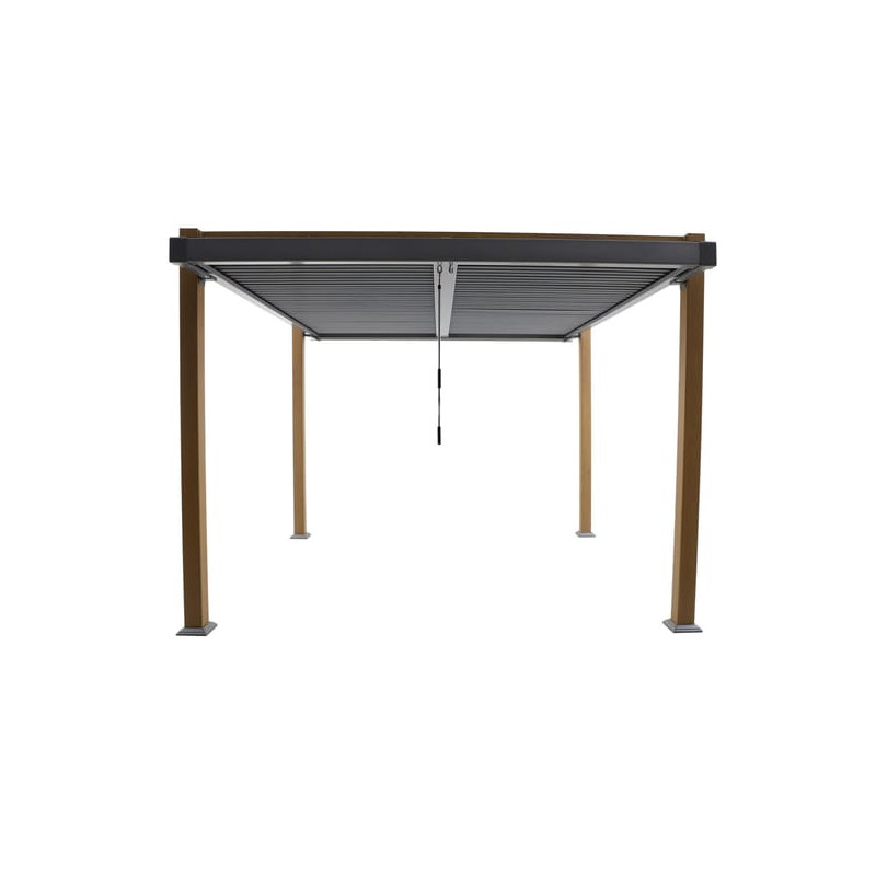 Pergola autoportante ODYSSEA aluminium effet bois