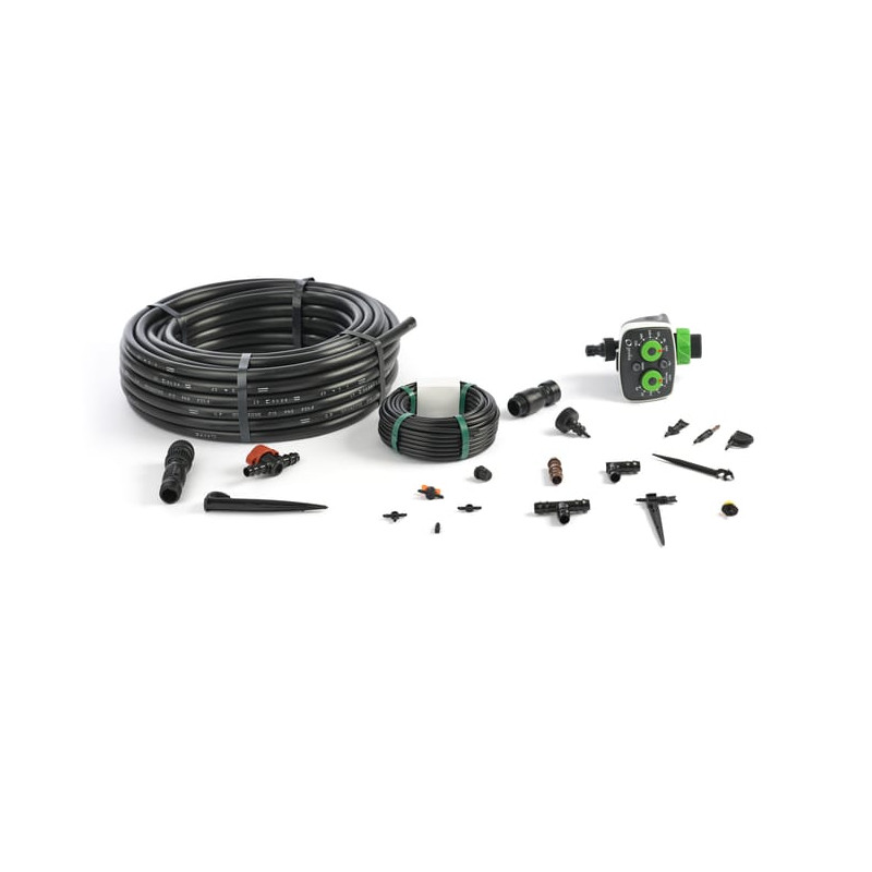 Kit irrigation automatique goutte-à-goutte XL Potager 25 prog (25M + 15M)