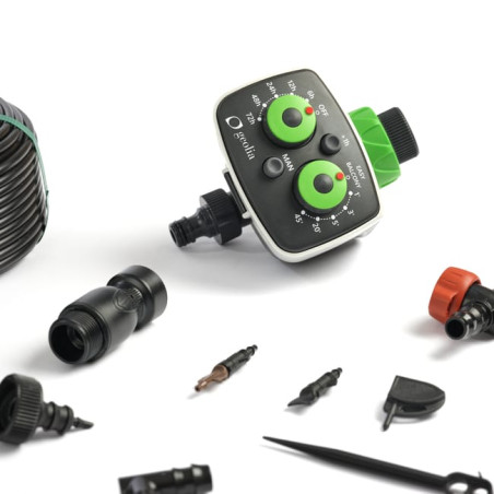 Kit irrigation automatique goutte-à-goutte XL Potager 25 prog (25M + 15M)