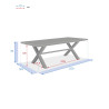 Table de jardin XENIA acacia