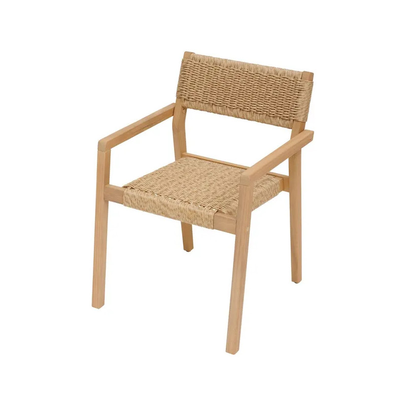 Fauteuil de salon de jardin TEMEIRA acacia et texaline
