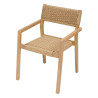 Fauteuil de salon de jardin TEMEIRA acacia et texaline