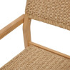 Fauteuil de salon de jardin TEMEIRA acacia et texaline