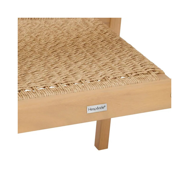 Fauteuil de salon de jardin TEMEIRA acacia et texaline