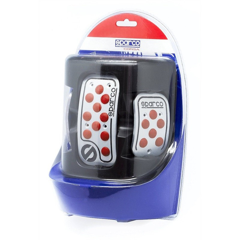 Set de 3 pédales Racing en caoutchouc Rouge - SPARCO - SPC0406RS