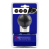 Pommeau de vitesse universel en cuir synthétique Noir/Chrome - SPARCO - SPC0105CH