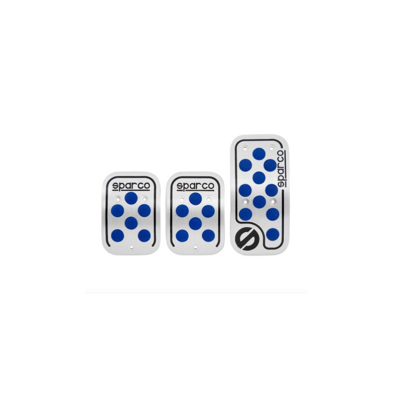 Set de 3 pédales Racing en caoutchouc Bleu - SPARCO - SPC0406AZ