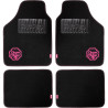 Set de 4 tapis de sol avant et arrière Noir/Rose - CHUPA CHUPS - CHP1500PK