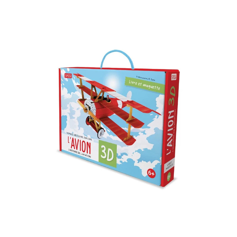 L'avion 3D L'histoire de l'aviation - SASSI JUNIOR - Dès 6 ans