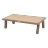 Salon de jardin - AXIOME - Beige et Praline  - 5 personnes