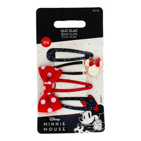 Pinces à pression Minnie x4 - DISNEY - DIS40713