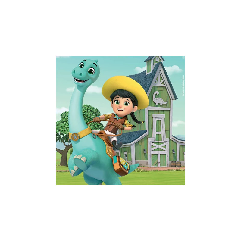 Puzzles Jon, Min Et Miguel Dino Ranch 49 Pièces x3 - RAVENSBURGER - Dès 4 ans