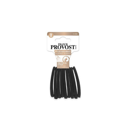 Lot de 10 élastiques pour cheveux en mousse Noir - FRANCK PROVOST - FRP0088