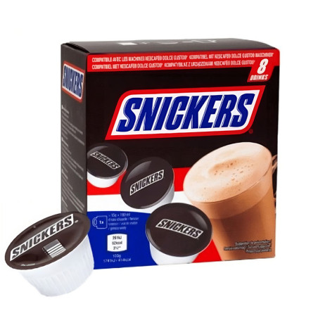 Capsules de chocolat chaud Dolce Gusto 8x15g - SNICKERS - MR90884