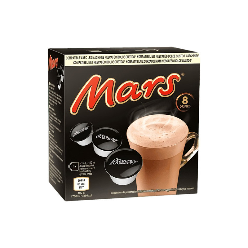 Capsules de chocolat chaud Dolce Gusto 8x15g - MARS - MR790959