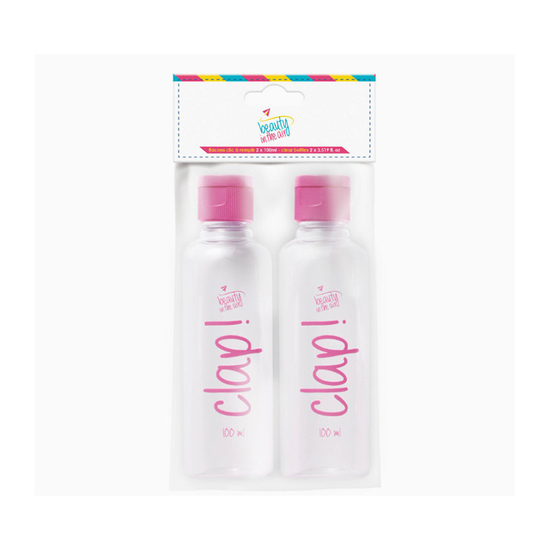Flacons clic à remplir 2x100ml Rose - BEAUTY IN THE AIR - BIA4797