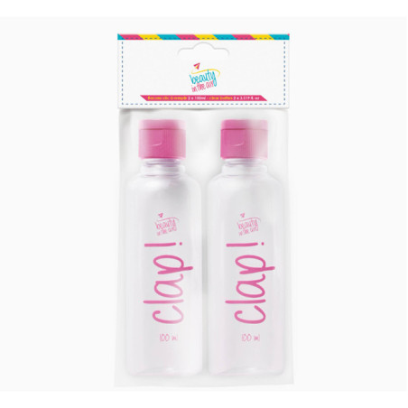 Flacons clic à remplir 2x100ml Rose - BEAUTY IN THE AIR - BIA4797