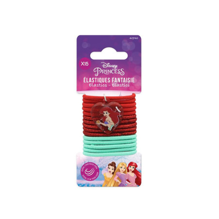 Pack de 15 élastiques à cheveux Princesses PM assortis - DISNEY - DIS40740