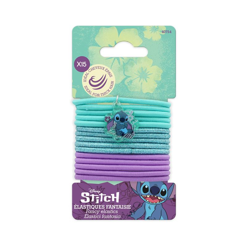 Pack de 15 élastiques à cheveux Stitch GM - DISNEY - DIS40754