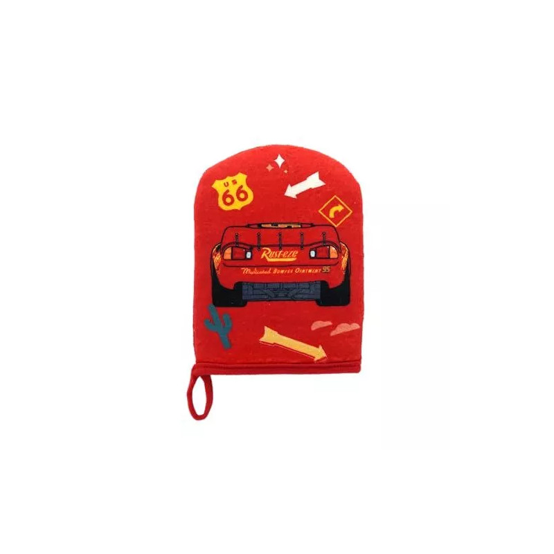 Gant de douche Cars Flash McQueen Rouge - DISNEY - DIS40783