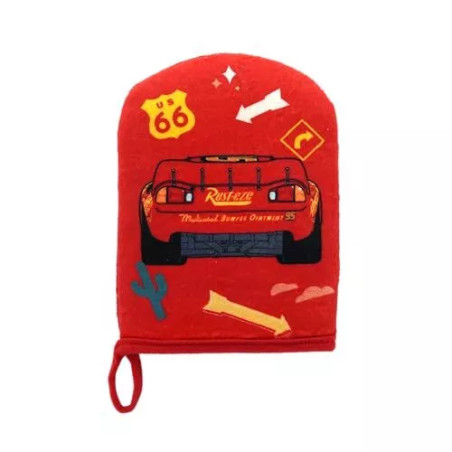 Gant de douche Cars Flash McQueen Rouge - DISNEY - DIS40783
