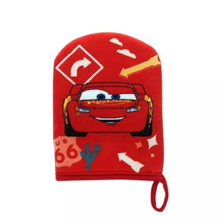 Gant de douche Cars Flash McQueen Rouge - DISNEY - DIS40783
