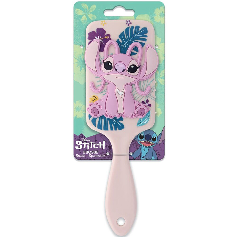 Brosse à cheveux 3D Stitch Angel Rose - DISNEY - DIS40807