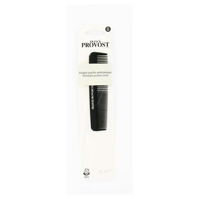 Peigne de poche Antistatique Noir - FRANCK PROVOST - FRP0064
