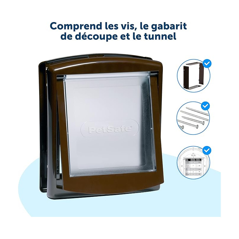Chatière Staywell Original 760 2 voies talle L Blanc - PETSAFE - PECOL888
