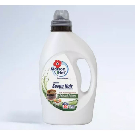 Lessive liquide savon noir 2 Litres Brun - MAISON NET - MAI698263