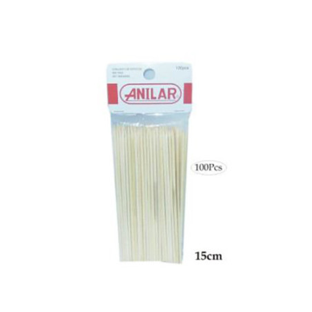 Lot de 100 piques brochettes 15cm - ANILAR - AL8935978
