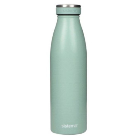 Gourde en acier inoxydable Hydrate 500mL Vert - SISTEMA - SA550