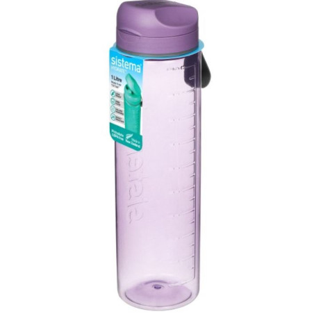 Gourde en plastique Hydrate Tritan anti-choc 900mL Violet - SISTEMA - SA900
