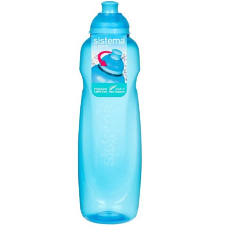 Gourde en plastique Twist'n' Helix 600mL Bleu - SISTEMA - SA730
