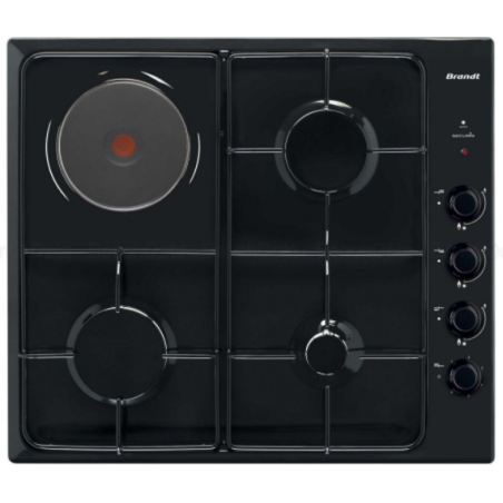 Plaque de cuisson encastrable 60cm mixte - BRANDT - BPE6411BM