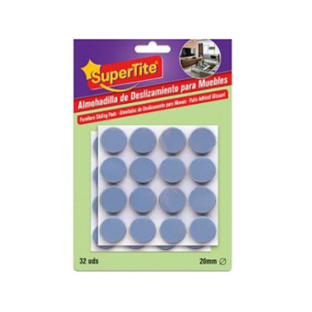 Patin adhésif antidérapant 32 pièces 20mm - SUPERTITE - SPT8121