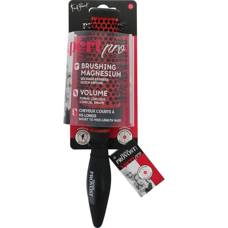 Brosse Brushing Xpert Pro en cône Noir/Rouge - FRANCK PROVOST - XPR0432