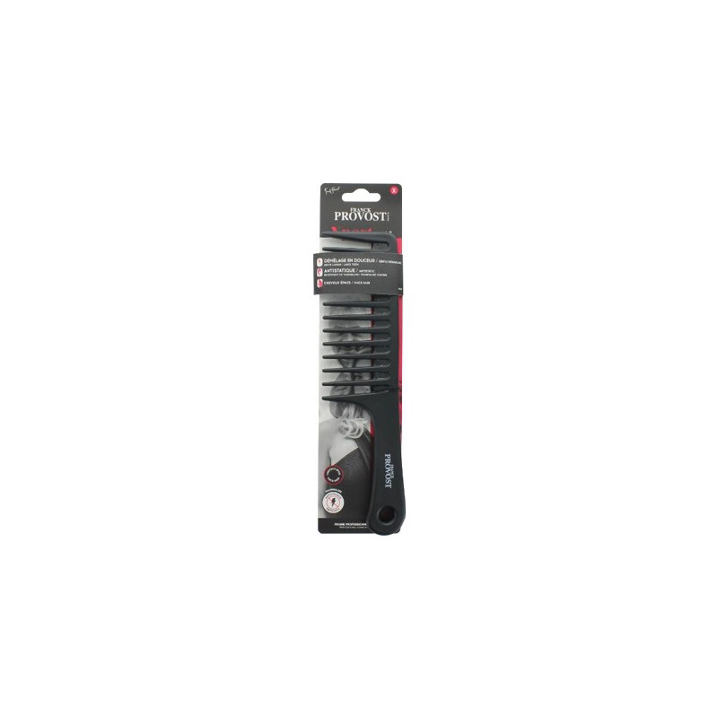 Peigne démêloir Professionnel Dents XL Noir - FRANCK PROVOST - XPR0437