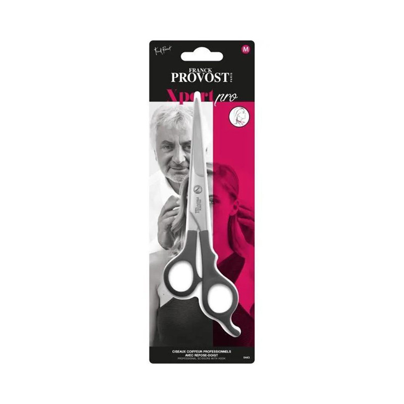 Ciseaux coiffeur Professionnels avec repose-doigts Noir - FRANCK PROVOST - XPR0443