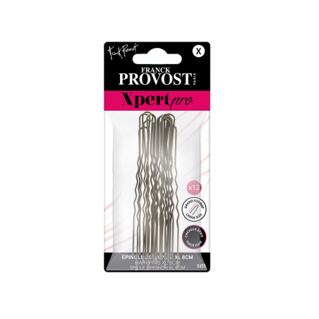 Épingles à cheveux multicolores XL 12 pièces Noir - FRANCK PROVOST - XPR0455